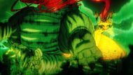 Kaiju gets defeated by a powerbomb (Image Source: Science SARU)